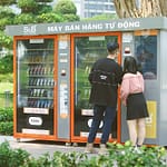 couple, vending machine, date